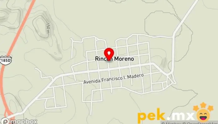 mapa de Rincon Moreno Puente en Rincón Moreno