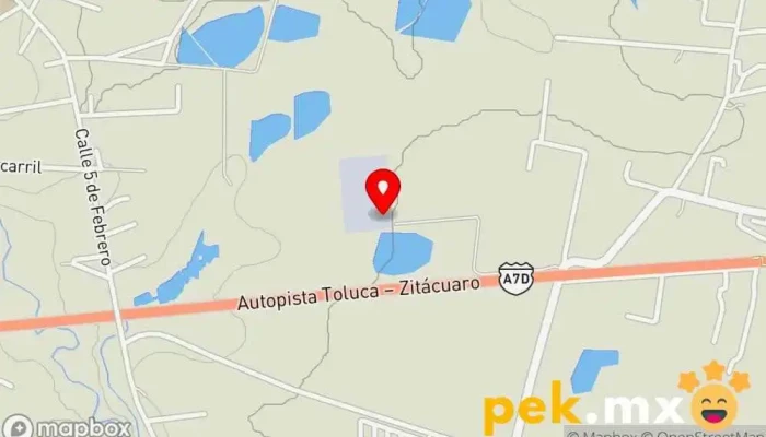 mapa de S. E. Almoloya. CFE Subestación eléctrica en Villa de Almoloya de Juárez