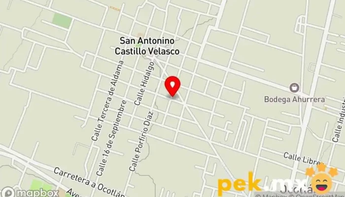 mapa de San Antonino Castillo Velasco  en San Antonino Castillo Velasco