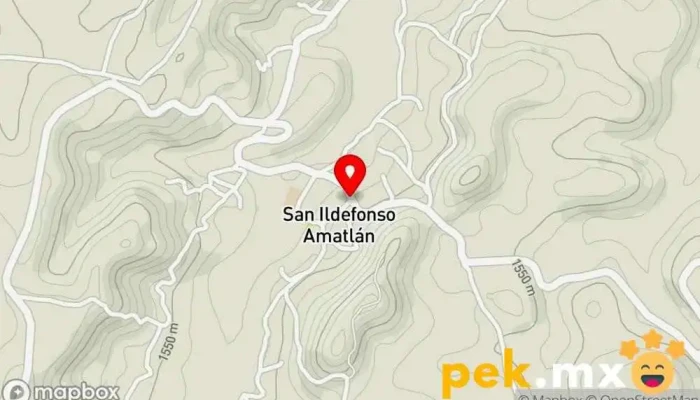 mapa de San Ildefonso Amatlán  en San Ildefonso Amatlán
