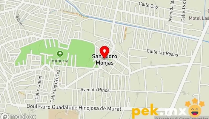 mapa de San Isidro Monjas  en San Isidro Monjas