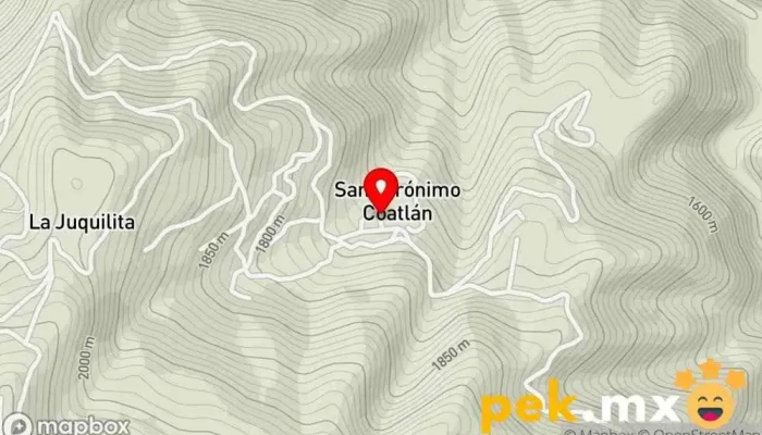 mapa de San Jerónimo Coatlán  en Oaxaca