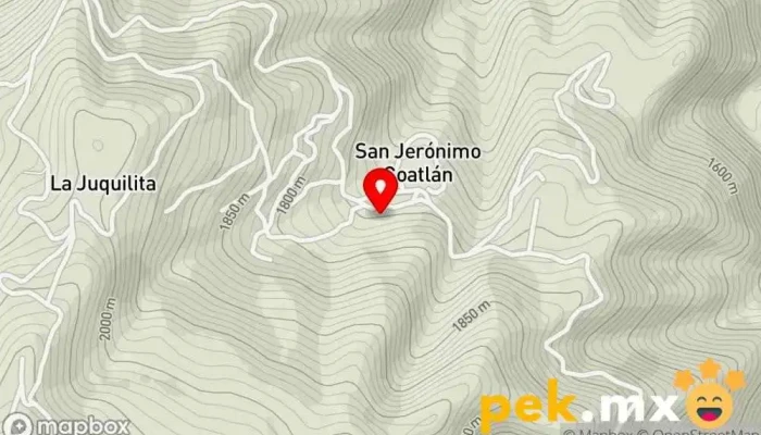 mapa de San Jerónimo Coatlán  en San Jerónimo Coatlán