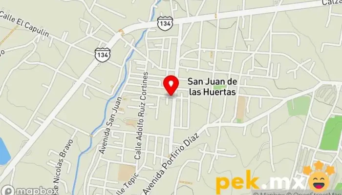 mapa de San jose Electricista en San Juan de las Huertas