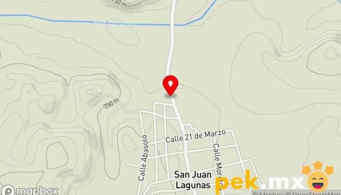 mapa de San juan Lagunas Hospital en San Juan Lagunas