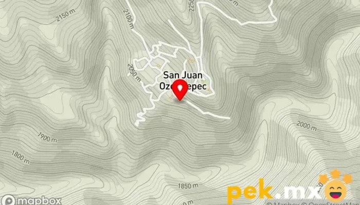 mapa de San Juan Ozolotepec  en Oaxaca
