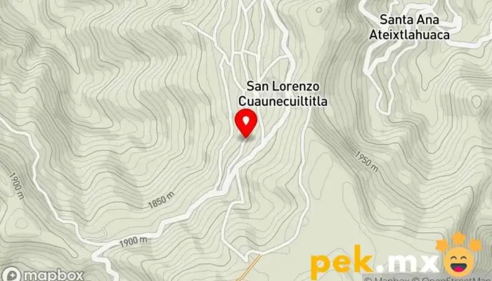 mapa de San Lorenzo Cuaunecuiltitla  en San Lorenzo Cuaunecuiltitla