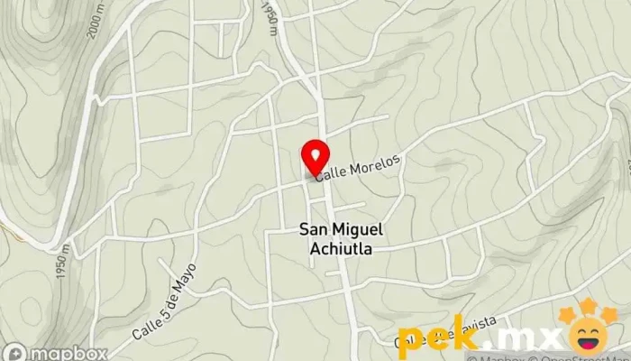 mapa de San Miguel Achiutla  en San Miguel Achiutla