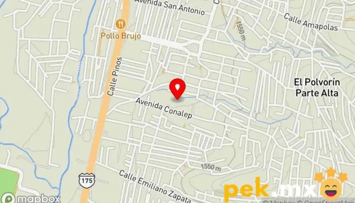 mapa de San Miguel Tienda de herramientas, Tienda de electricidad, Tienda de artículos de fontanería en San Antonio de la Cal