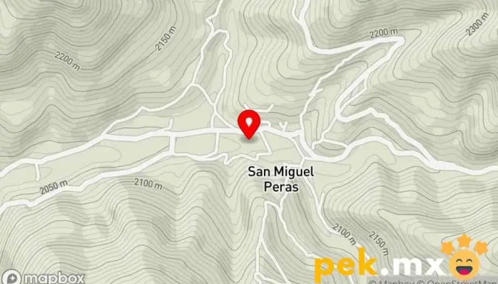 mapa de San Miguel Peras  en Oaxaca