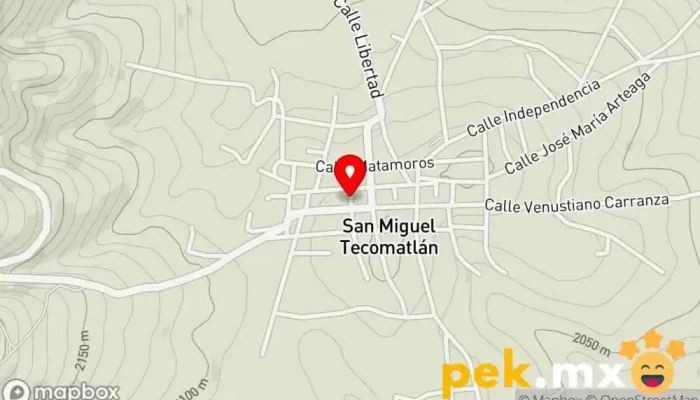 mapa de San Miguel Tecomatlán  en Oaxaca