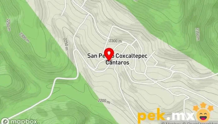 mapa de San Pedro Coxcaltepec Cántaros  en Oaxaca