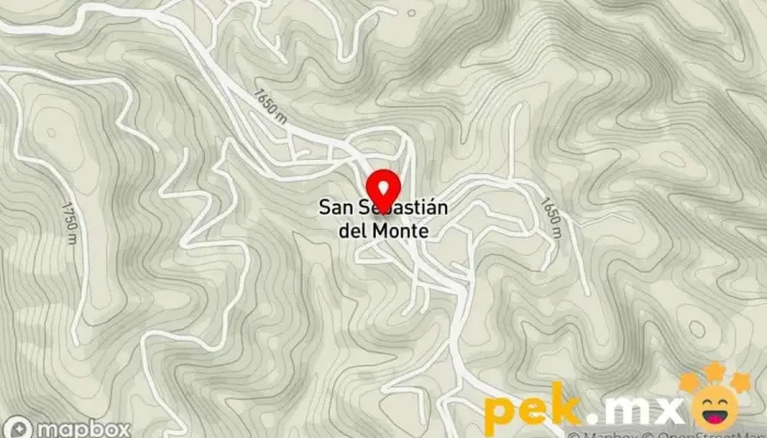 mapa de San Sebastián del Monte  en San Sebastián del Monte