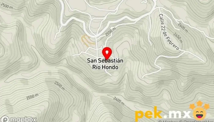 mapa de San Sebastián Río Hondo  en San Sebastián Río Hondo