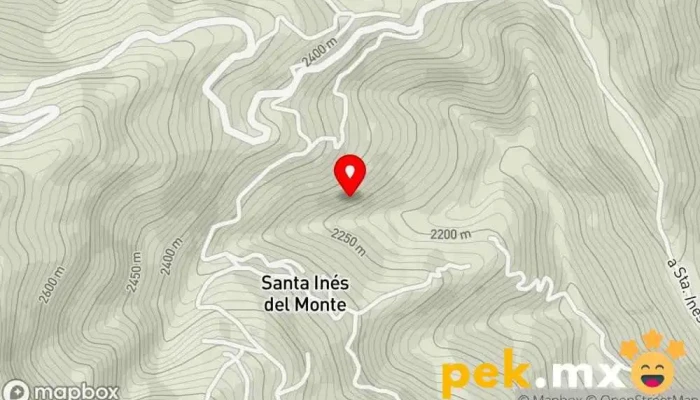 mapa de Santa Inés del Monte  en Santa Inés del Monte