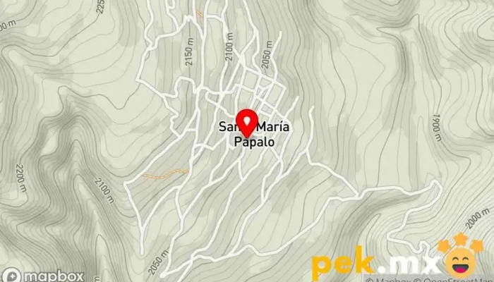 mapa de Santa María Pápalo  en Santa María Pápalo