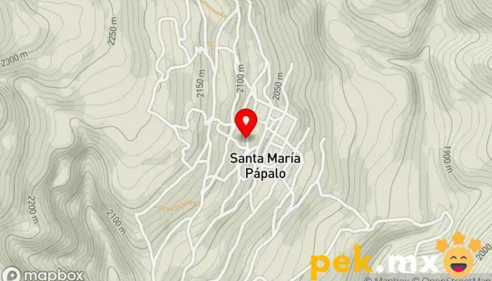 mapa de Santa María Pápalo  en Oaxaca