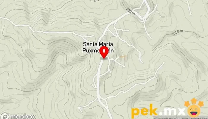 mapa de Santa María Puxmetacán Centro comunitario en Puxmetacán
