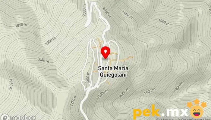 mapa de Santa María Quiegolani  en Oaxaca