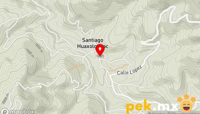 mapa de Santiago Huaxolotipac Centro comunitario en Santiago Huaxolotipac