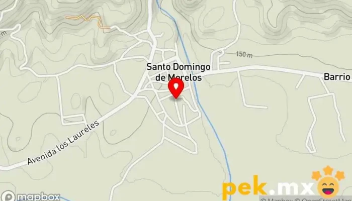 mapa de Santo Domingo de Morelos  en Santo Domingo de Morelos