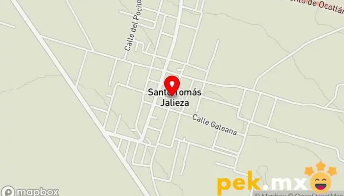 mapa de Santo Tomás Jalieza  en Santo Tomás Jalieza