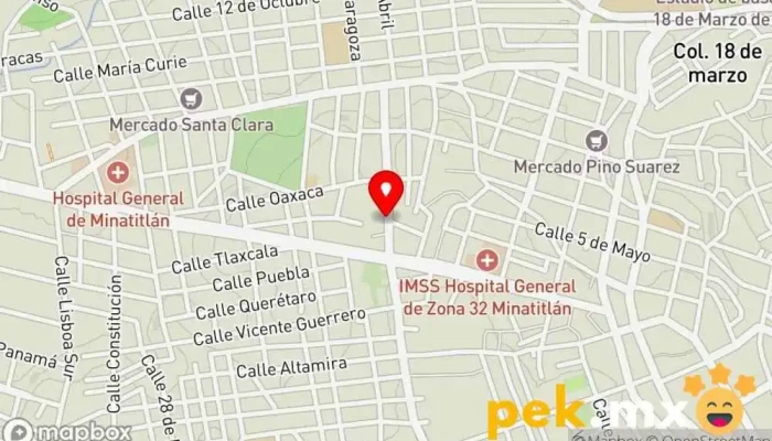 mapa de Sarg Multiservicios Electricista, Servicio de recogida de basura, Pintor en Minatitlán