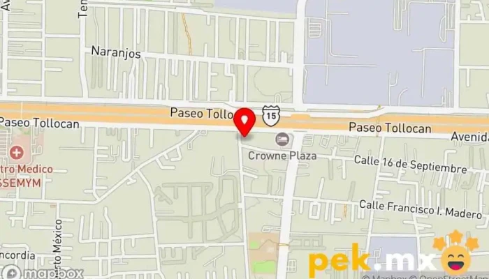 mapa de SEEI Servicio de instalación eléctrica, Contratista en Toluca de Lerdo