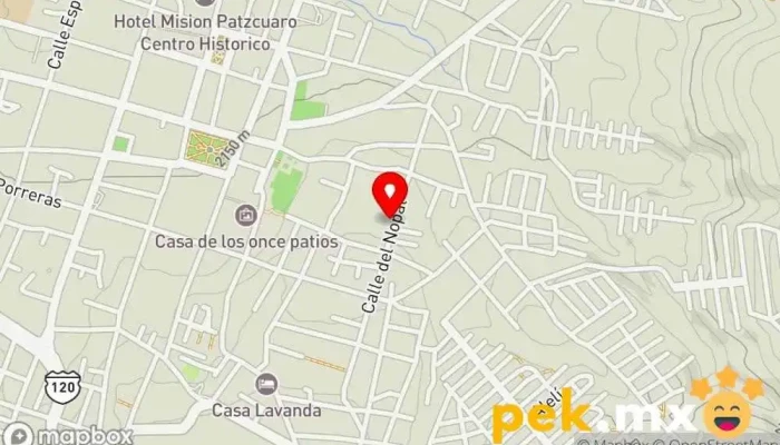 mapa de SEIP Servicios Eléctricos Integrales de Pátzcuaro Electricista en Pátzcuaro