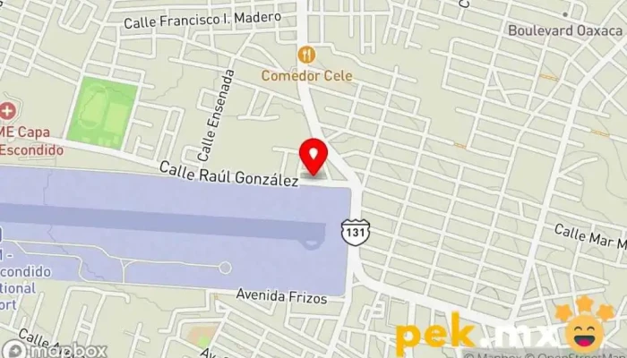 mapa de Serv.electrico Automotriz El BENDIX Taller mecánico en Puerto Escondido