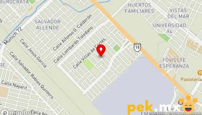 mapa de SERVES multiservicios Electricista en Mazatlán
