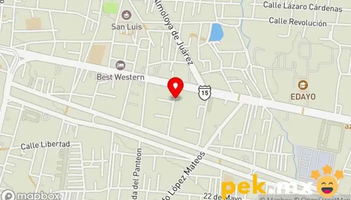 mapa de Servicio Bernal Automotríz Zinacantepec Taller mecánico en Linda Vista