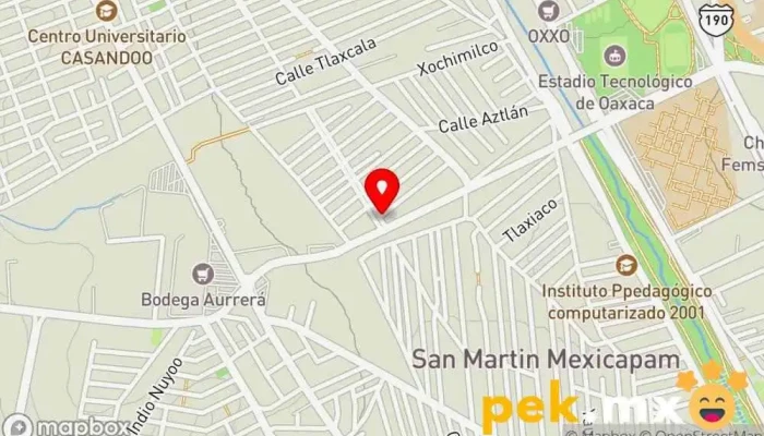 mapa de Servicio De Plomería, Gas y Electricidad Tienda de artículos de fontanería en San Jacinto Amilpas