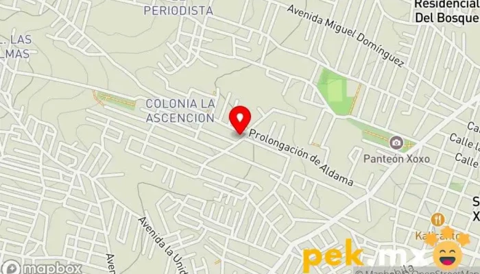 mapa de Servicio Eléctrico Automotriz Cruz Servicio de reparación de sistemas eléctricos para automóviles en Oaxaca de Juárez