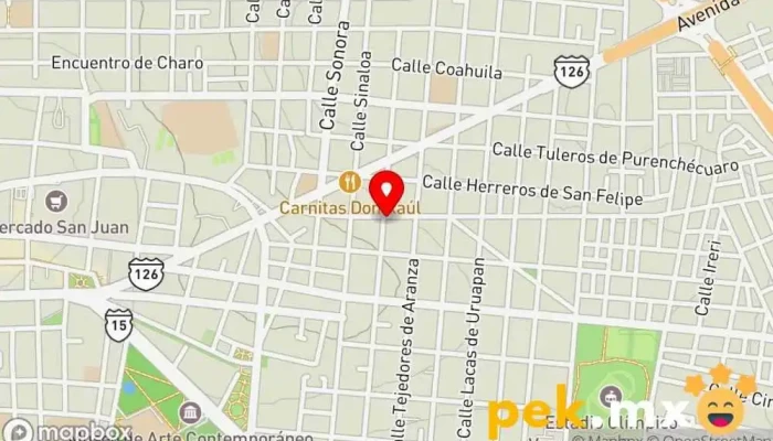 mapa de Servicio Electrico Automotriz 