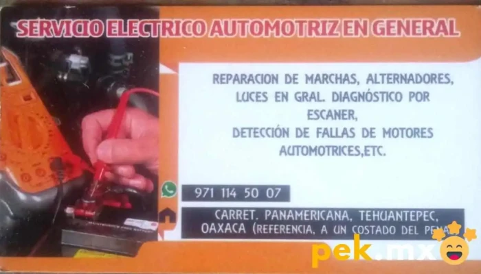 Servicio Electrico Automotriz Juan Direccion - Santo Domingo Tehuantepec