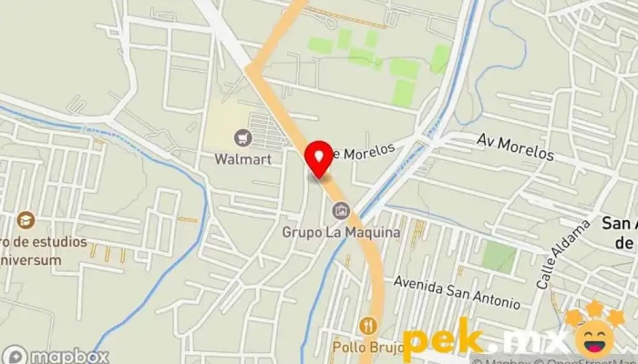 mapa de SERVICIO ELECTRICO AUTOMOTRIZ LAGUNAS Taller de reparación de automóviles en San Antonio de la Cal