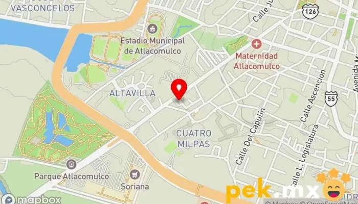 mapa de SERVICIO ELECTRICO AUTOMOTRIZ Taller de costura en Atlacomulco de Fabela
