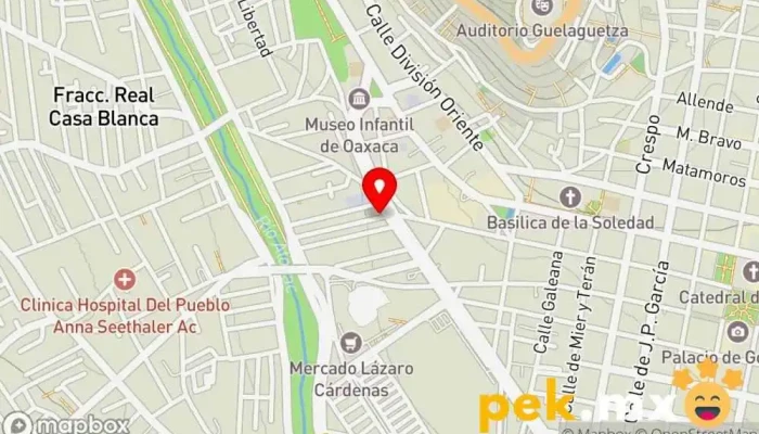 mapa de Servicio Eléctrico Automotriz Mendez Taller mecánico en Oaxaca de Juárez