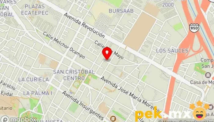 mapa de Servicio eléctrico automotriz Reyes Taller de reparación de automóviles, Servicio de reparación de sistemas eléctricos para automóviles en Ecatepec de Morelos