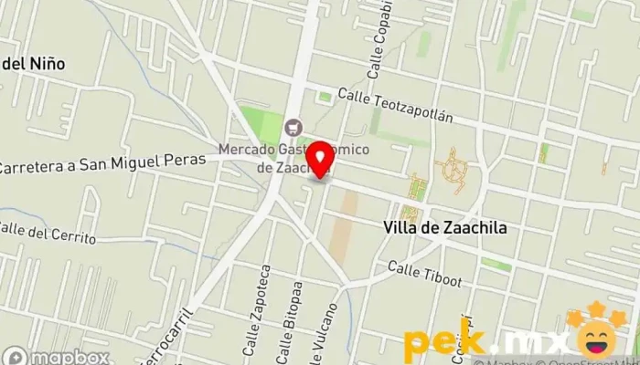 mapa de Servicio Eléctrico Bautista Taller mecánico en Villa de Zaachila