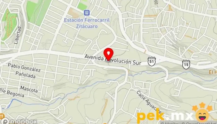 mapa de Servicio Eléctrico Coria Servicio de reparación de sistemas eléctricos para automóviles en Zitácuaro