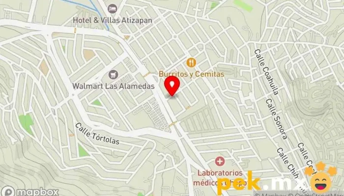 mapa de Servicio Eléctrico D'Marco Servicio de reparación de sistemas eléctricos para automóviles en Cdad. López Mateos
