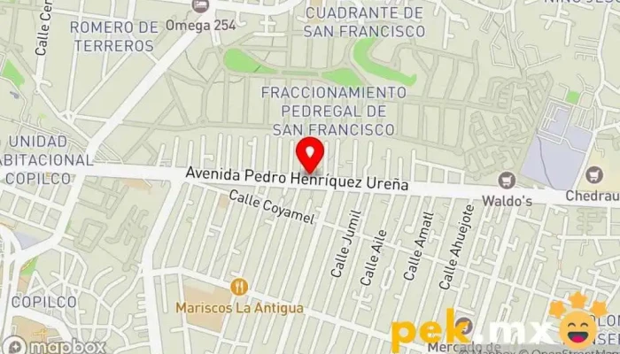 mapa de Servicio Electrico El Gato Taller mecánico en Coyoacán, Ciudad de México