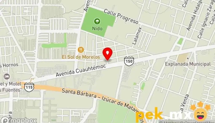 mapa de Servicio Eléctrico González Servicio de reparación de sistemas eléctricos para automóviles en Ixtapaluca