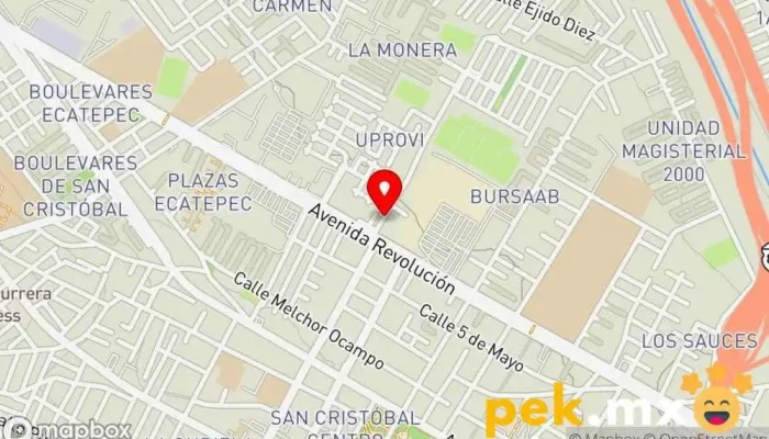 mapa de SERVICIO ELECTRICO HERNANDEZ Servicio de reparación de sistemas eléctricos para automóviles en Ecatepec de Morelos