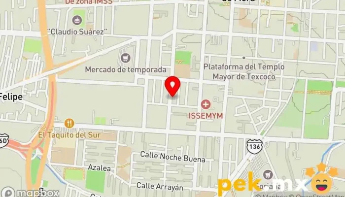 mapa de Servicio eléctrico Hidalgo Taller mecánico en Texcoco de Mora