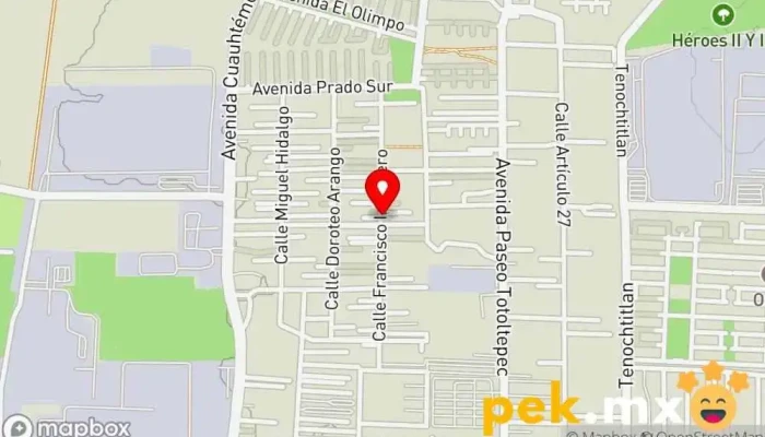 mapa de Servicio eléctrico Islas G Servicio de reparación de sistemas eléctricos para automóviles en Santa María Totoltepec