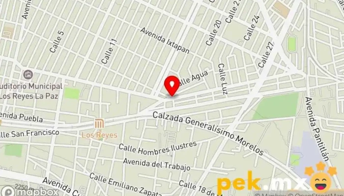 mapa de Servicio Eléctrico Jaibo Servicio de reparación de sistemas eléctricos para automóviles en Los Reyes Acaquilpan (La Paz)