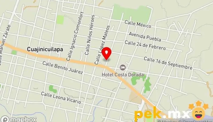 mapa de Servicio Eléctrico López Electricista en Cuajinicuilapa